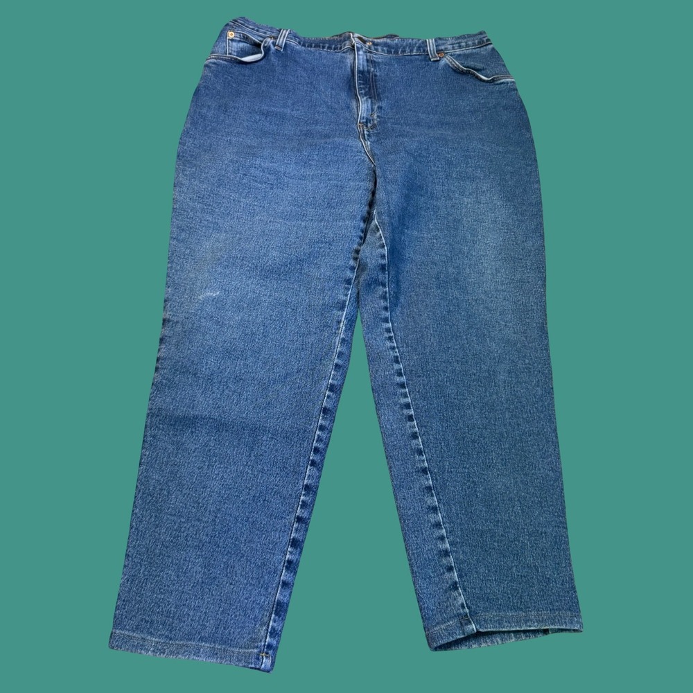 Levi's 922 Womens 20W Short Blue Denim Tapered Fit Tapered Leg Plus Size Jeans